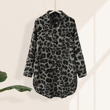 Celmia Women Vintage Long Shirts 2021 Fashion Leopard Print Long Sleeve Blouse Elegant Office Tops Tunic Casual Loose Blusas 5XL