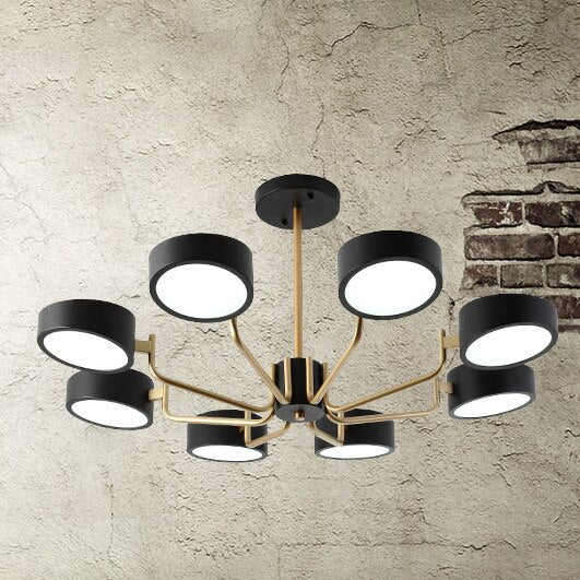 Nordic style bedroom dining room lamp minimalist creative personality home living room chandelier