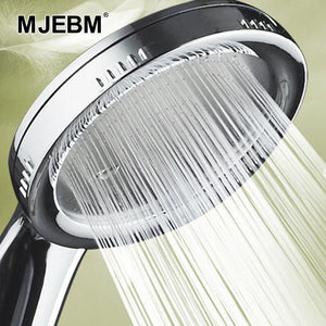 MJEBM 1PC ABS Bathroom Accessories Pressurized Nozzle Shower High Pressure Water-Saving Rain Chrome Shower
