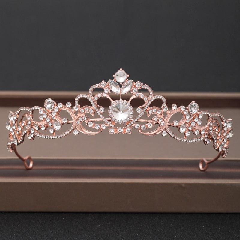 Wedding Crown Hair Jewelry Bridal Headpiece woman Baroque Rhinestones Crystal Tiaras Bride Party Crowns Wedding Hair Accessories