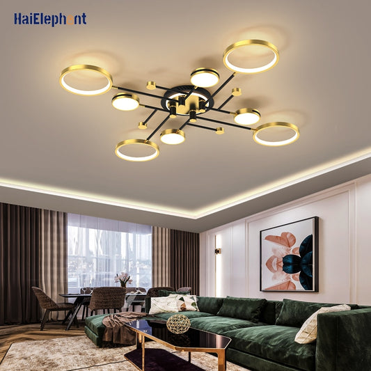 Modern Gold Luxury Chandelier Lighting For Living Room Bedroom Dimmable LED Deco Lamps Indoor Lights Fixtures Luminaria Lustres