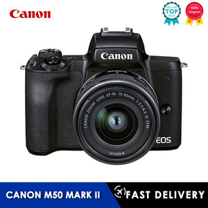 Canon EOS M50 Mark II Mirrorless Camera Digital Camera With EF-M 15-45mm F/3.5 Lens Compact Camera Professional Photography