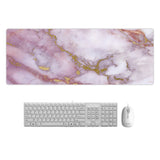 80x30cm Large Marble Desk Pad Mouse Pad Chill Gamer Waterproof Leather kawaii Desk Mat Computer Keyboard Table Decoration Cover