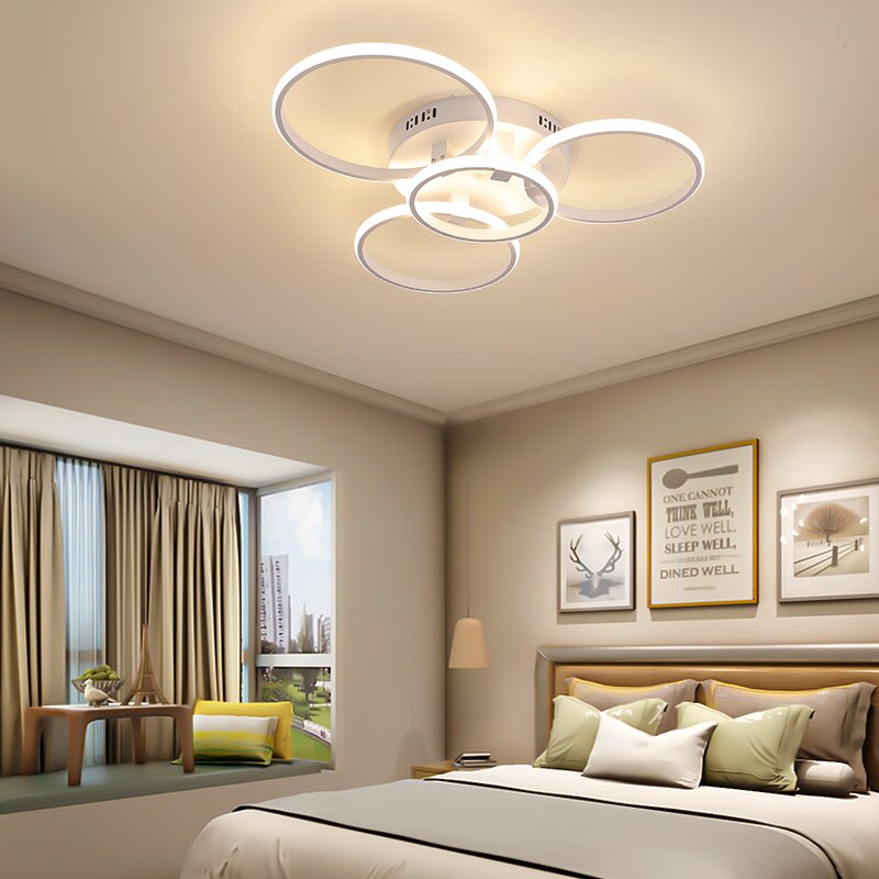 NEO Gleam Modern led ceiling lights lamp New RC Dimmable APP Circle rings designer for living room bedroom ceiling lamp fixtures