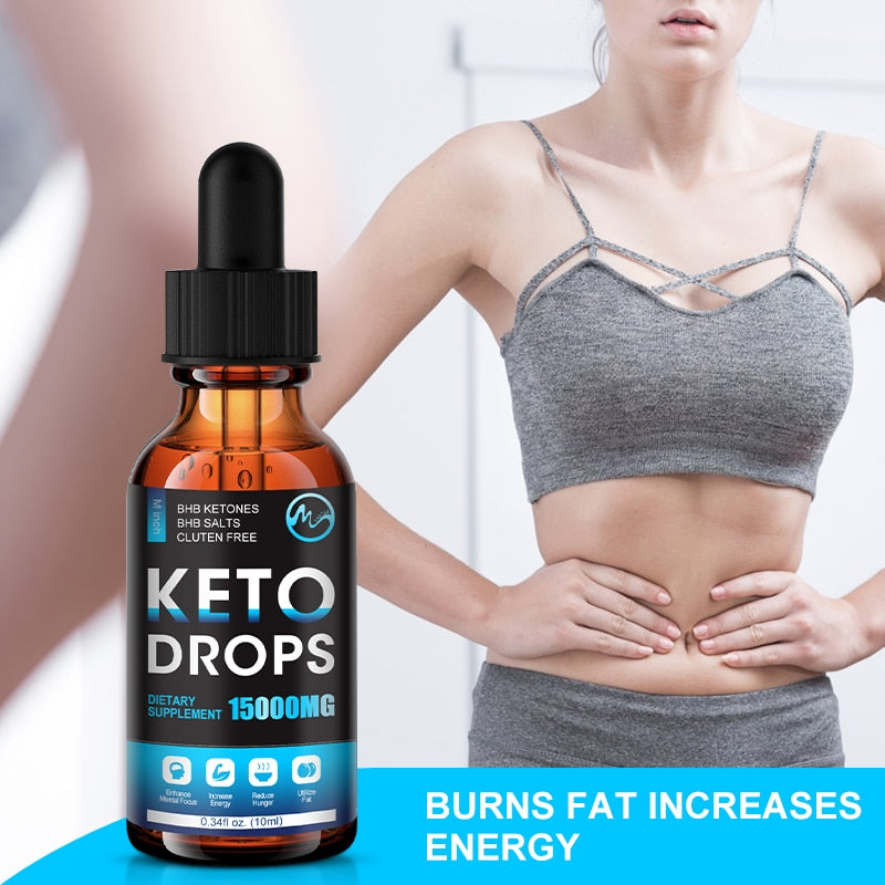 Minch Slimming Keto Drops Dietary Supplement Burnning Fat Natural BHB Ketosis Effective Weight Loss Ketogenic Diet Carb Blocker