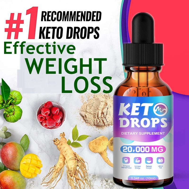 Minch BHB Keto Drops Fat Burner Formula To Boost Metabolism Keto Diet Drops Weight Loss Ketogenic Supplement For Men And Women