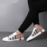 Fashion Mens Breathable Skateboard Shoes Men Fashion Sneakers High Quality Trainers Shoes Casual Genuine Leather Shoes