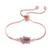 Women's gold rainbow turtle bracelets bangles jewelry cz zircon femme snake chain adjustable bracelet Fashion accessory