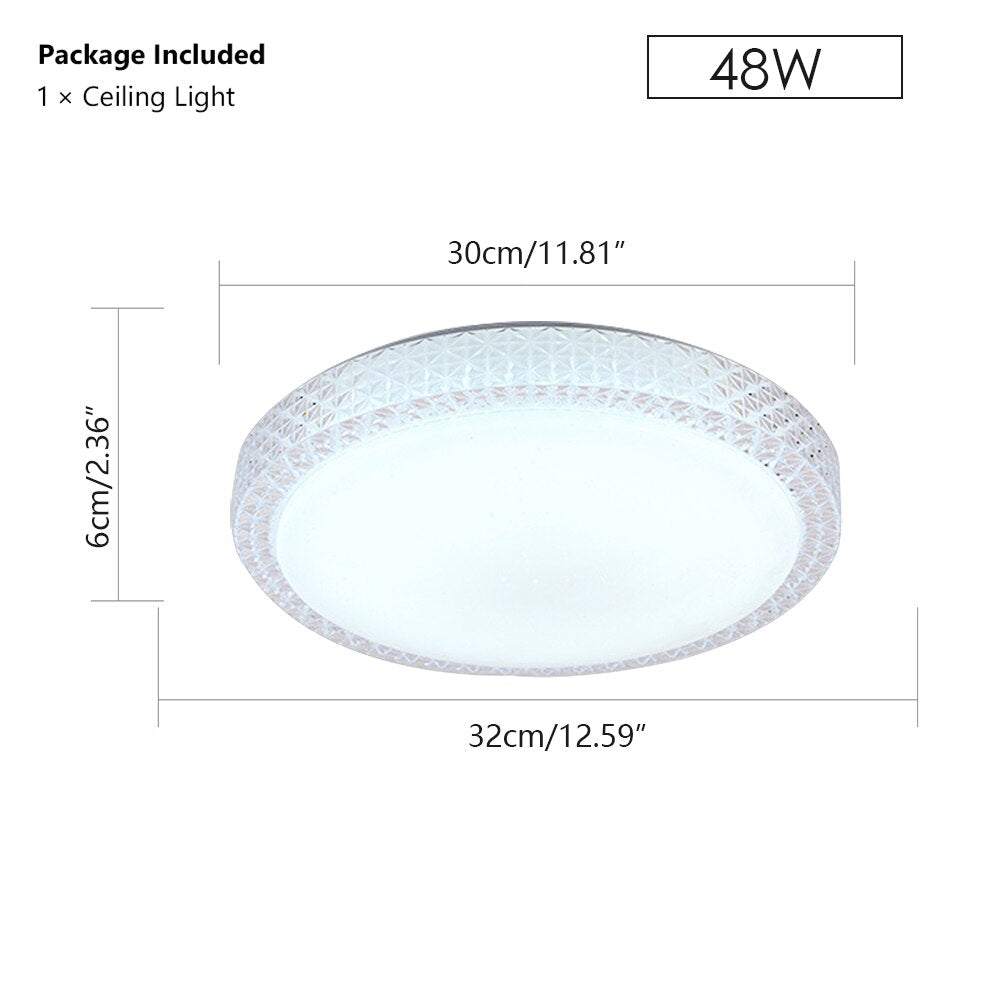 Modern Ultra Thin LED Ceiling Light 24/48W Modern Surface Mounted Led Ceiling Lamp for Living Room Bedroom Lighting Fixture