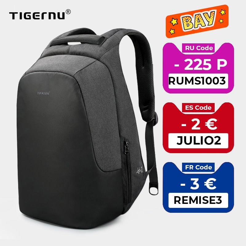 Anti theft Water Repellent 15.6 inch USB Charging Causal Men Backpacks School Bag Backpack Female Male For Teenagers Girls Boy