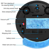 2800Pa Robot Vacuum Cleaner Wet and Dry Vacuum Cleaner Mop with Water Tank Remote Control Timing Smart Carpet Cleaner Machine
