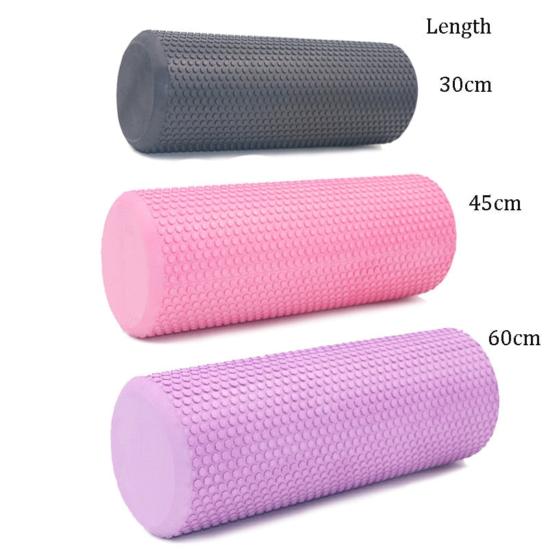 30/45cm Yoga Foam Roller Block Pilate Foam Roller EVA Muscle Roller Self Massage Tool for Gym Pilates Yoga Fitness Gym Equipment