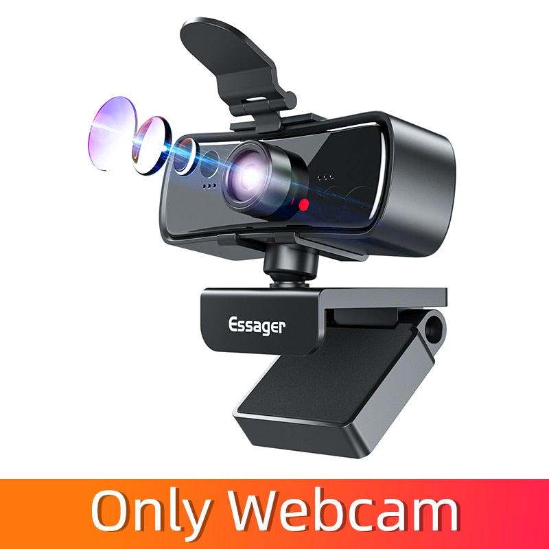 Essager C3 1080P Webcam 2K Full HD Web Camera For PC Computer Laptop USB Web Cam With Microphone Autofocus WebCamera For Youtube