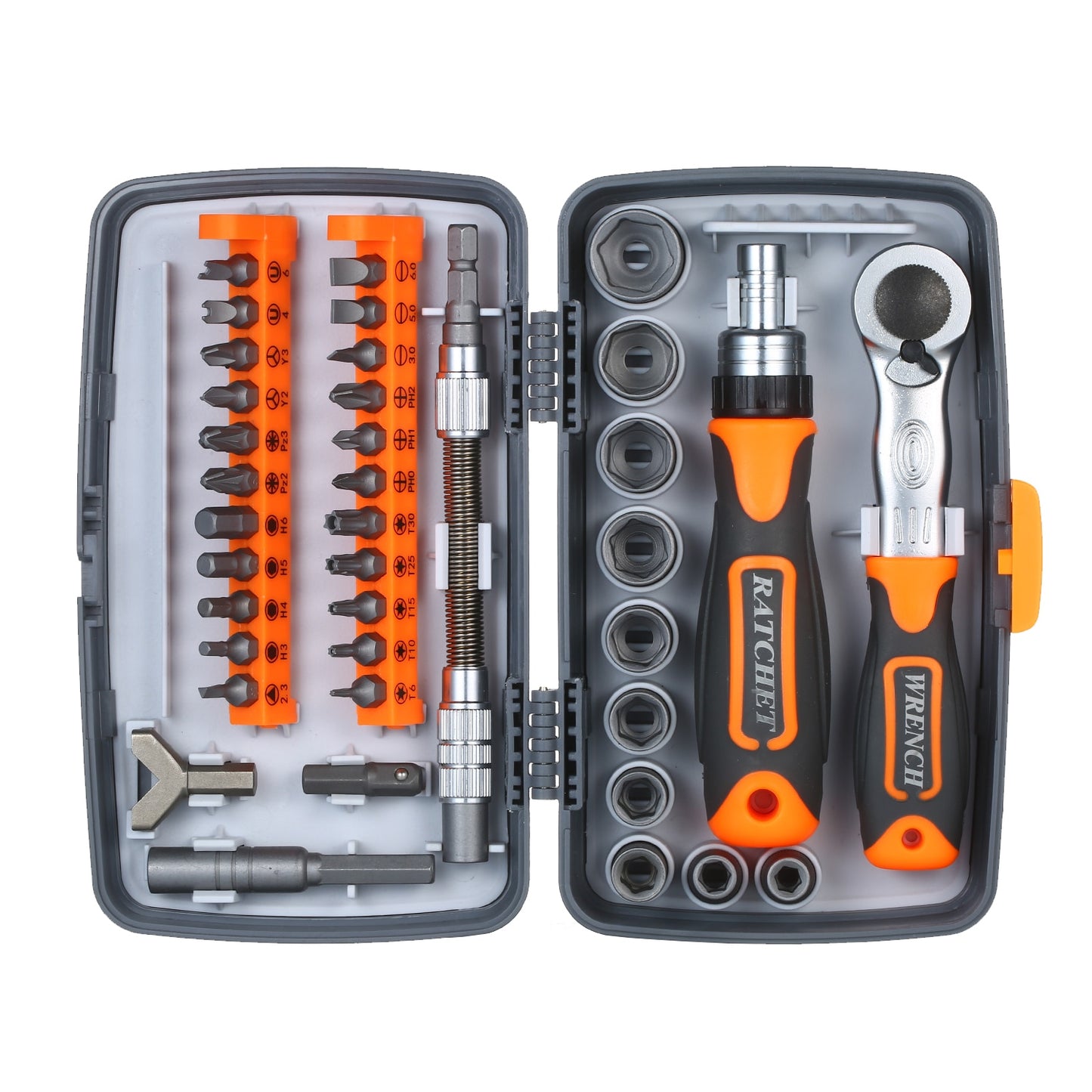 38pc Precision Ratchet Screwdriver Bit Set Magnetic Screwdrivers Kit Electronics Repair Tool Kit Easily Remove Rust Bits