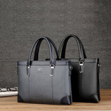 Classic Design Handbag For Man Business Briefcase Computer Bag Men's Office Bags Waterproof PVC Fabric Travel Work Shoulder Bag