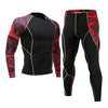 Winter Thermal Underwear Set Men's Sportswear Running Training Warm Base Layer Compression Tights Jogging Suit Men's Gym 2019