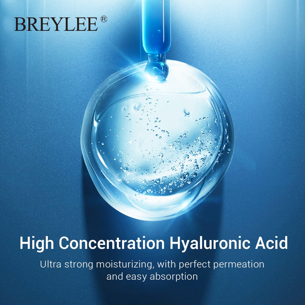 BREYLEE Hyaluronic Acid Moisturizing Set Serum Eye Cream Facial Cream Repairing Dryness Rough Whitening Face Skin Care