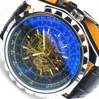 2022 WINNER Men Gold Watches Stainless Steel Band Automatic Mechanical Watch Male Skeleton Wristwatch Luxury Brand Sports Design