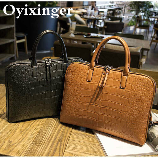 Ladies Computer Hand Bags Women Office Handbag Girls Leather Shoulder Bag Woman Business Laptop Briefcases For Lenovo Hp Dell