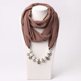 2020 Necklace Pendant Scacarves Women Foulard Femme Accessories Muslim Hijab Stores