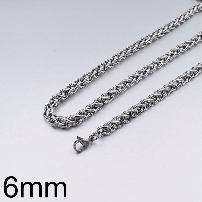 GOKADIMA Stainless Steel Chain Necklace for mens Jewelry