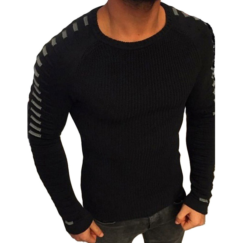 Autumn Winter Sweater Men 2021 Spring New Casual Pullover Men Long Sleeve O-Neck Patchwork Knitted Solid Men Sweaters Size M-3XL