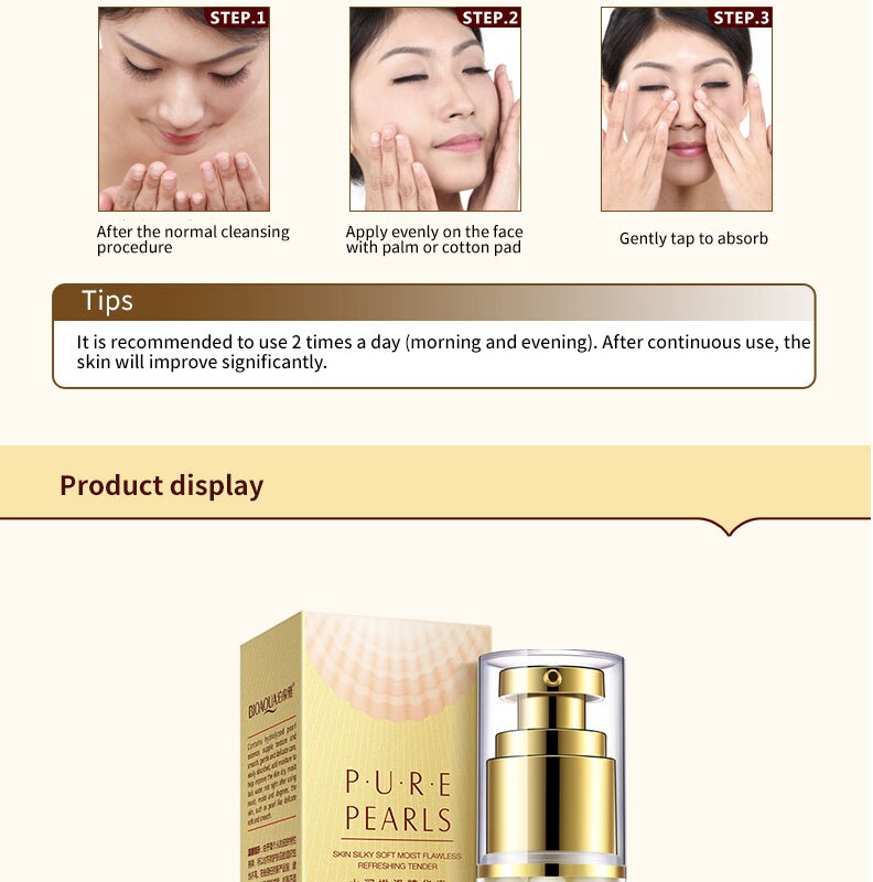 BIOAQUA Pure Pearl Collagen Hyaluronic Acid serum Face Skin Care Moisturizing Hydrating Anti Wrinkle Anti Aging Essence Cream