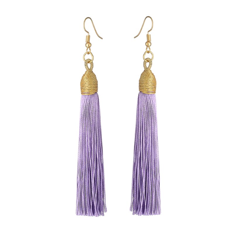 LOVBEAFAS 2021 Long Tassel Earrings For Women Boho Drop Dangle Fringe Earrings Wedding Vintage Statement Fashion Jewelry