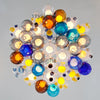 Diameter 10cm, 19 heads mordern lamp Glass ball pendant lights chandelier of colourful glass spheres
