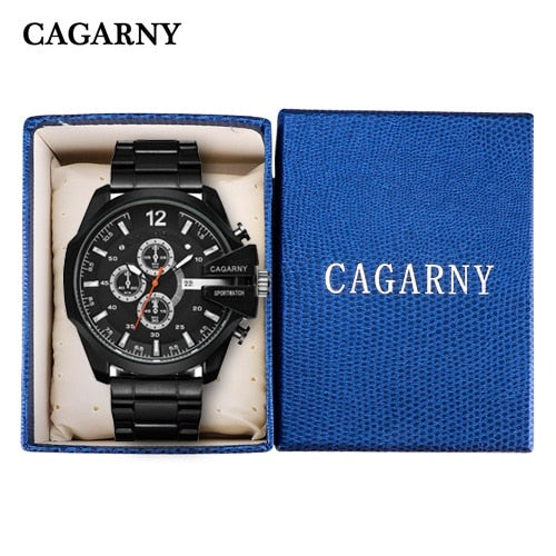 Mens Watches Top Brand Luxury Gold Steel Quartz Watch Men Cagarny Casual Male Wrist Watch Military Relogio Masculino Dropship