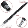 Binoax 295mm Electronics Drill Black Flexible Shaft Bits Extention Screwdriver Bit Holder Connect Link