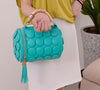 2021 Women's Handbags Boston Bags Ladies Tassel Button Messenger Bags Leather Shoulder Bags Designer Bucket Bag Clutch Bolsas