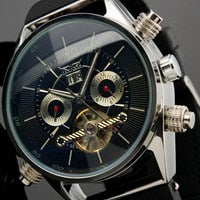 2022 WINNER Men Gold Watches Stainless Steel Band Automatic Mechanical Watch Male Skeleton Wristwatch Luxury Brand Sports Design