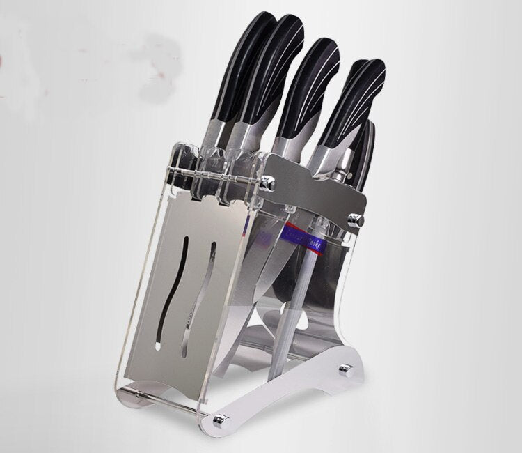 Kitchen shelving kitchen knife Accessories acrylic knife holder kitchen supplies plexiglass holder (without Knives)