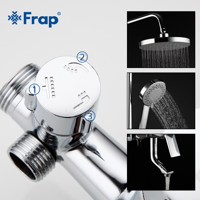 Frap Shower Faucets Top Quality Contemporary Bathroom Shower Faucet Bath Taps Rainfall Shower Head Set Mixer Torneira