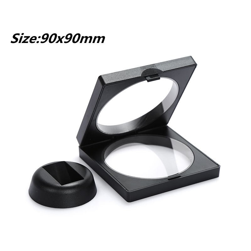 PET Membrane Jewelry Ring Pendant Display Stand Holder Bague Packaging Box Protect Jewellery & Stones Floating Presentation Case