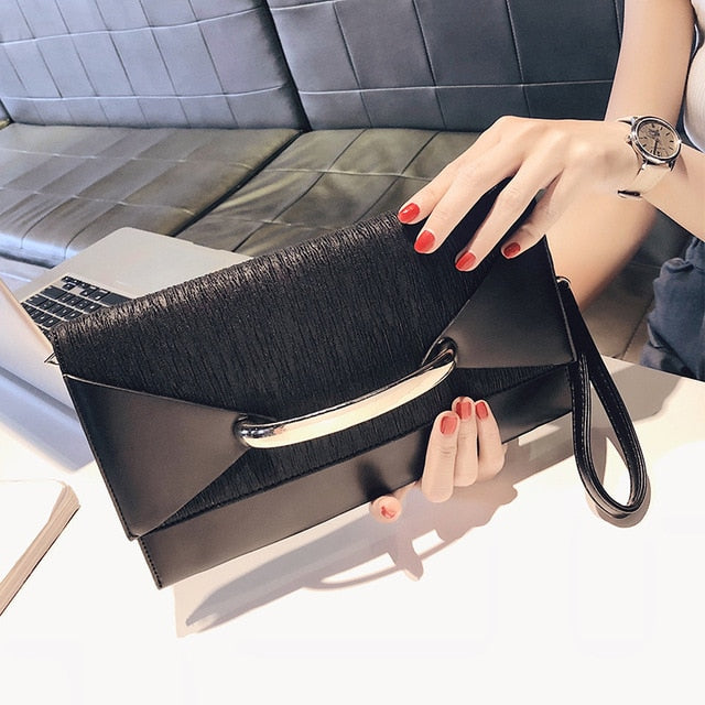 Envelope Clutch Bag Women Leather Luxury Handbags Birthday Party Evening Clutch Bags For Women Ladies Shoulder Clutch Bag Purse