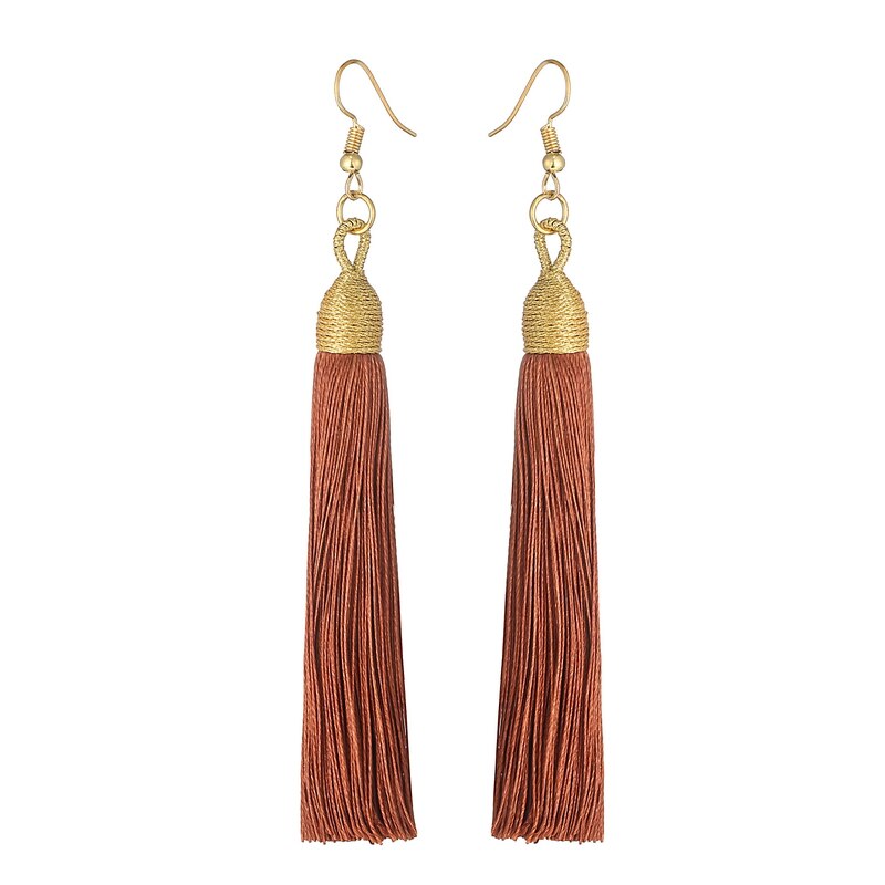 LOVBEAFAS 2021 Long Tassel Earrings For Women Boho Drop Dangle Fringe Earrings Wedding Vintage Statement Fashion Jewelry