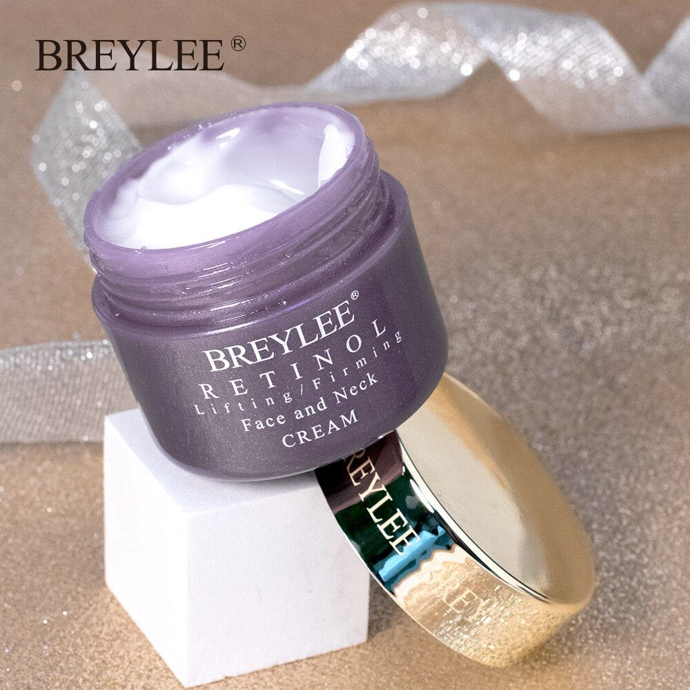 BREYLEE Retinol Firming Face Cream Lifting Neck Anti-aging Remove Wrinkles Night Day Cream Moisturizing Facial Serum Skin Care