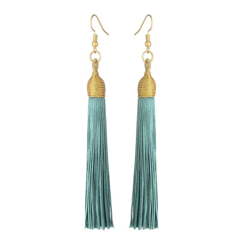 LOVBEAFAS 2021 Long Tassel Earrings For Women Boho Drop Dangle Fringe Earrings Wedding Vintage Statement Fashion Jewelry