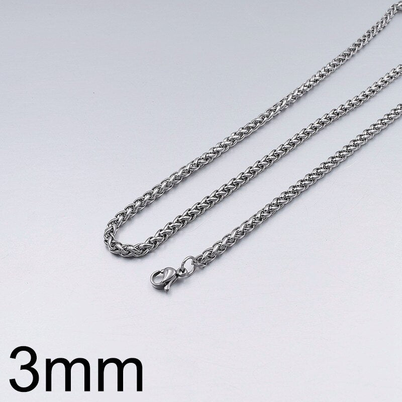 GOKADIMA Stainless Steel Chain Necklace for mens Jewelry