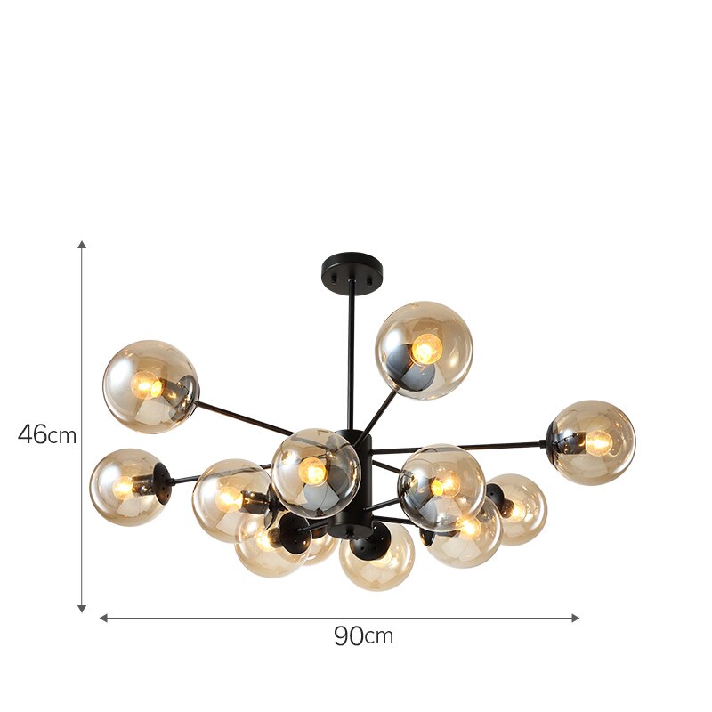 MDWELL Lustre Chandelier Lustres para sala de jantar E27 LED Adjustable Hanging Lights Wood Dining Lighting Fixtures