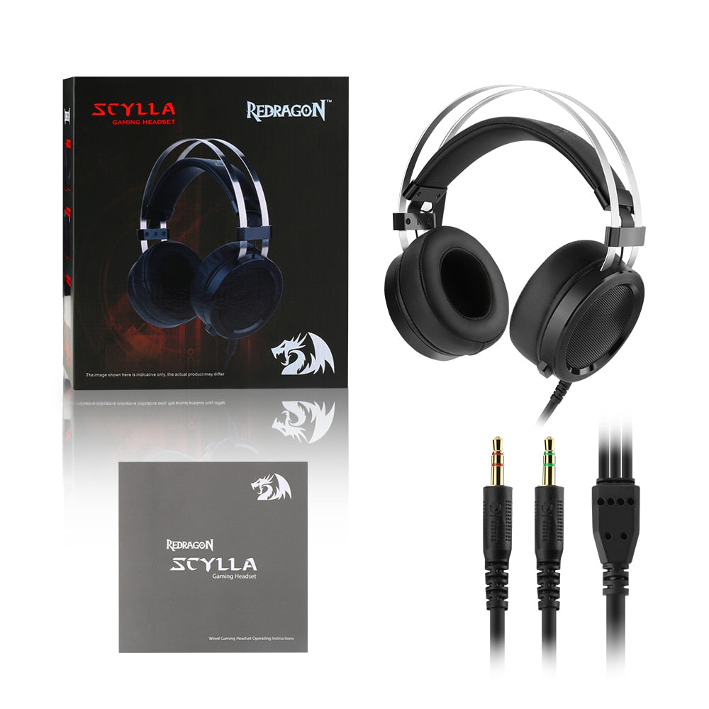 Redragon SCYLLA H901 Gaming Headphones Gamer Surround Pro Wired Computer Stereo headset Earphones With Microphone For PC PS4