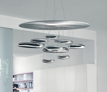 Pendant light Modern lighting Chandelier Chrome Suspension Lamp ABS Glass Room Decorative Lamp