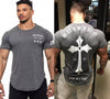 Mens Cotton T-shirt 2018 New Gyms Fitness Workout t shirt Man Summer Casual Fashion Creativity Print Tees Tops Brand Clothing