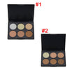 New 6 Colors Contour Pressed Face Concealer Highlighting Bronzing Powder Makeup Blush Palette MH88