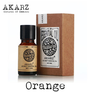 AKARZ Famous brand natural aromatherapy orange oil Moisturizer Skin Digestion Promote Vitamin c Comfort orange Essential oil