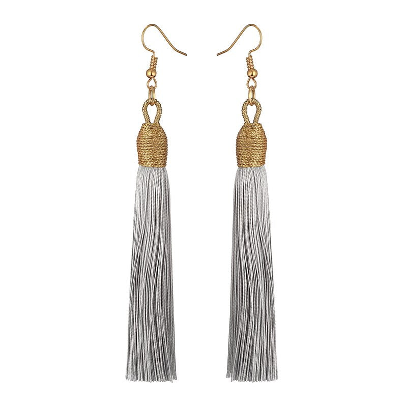 LOVBEAFAS 2021 Long Tassel Earrings For Women Boho Drop Dangle Fringe Earrings Wedding Vintage Statement Fashion Jewelry