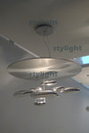 Pendant light Modern lighting Chandelier Chrome Suspension Lamp ABS Glass Room Decorative Lamp