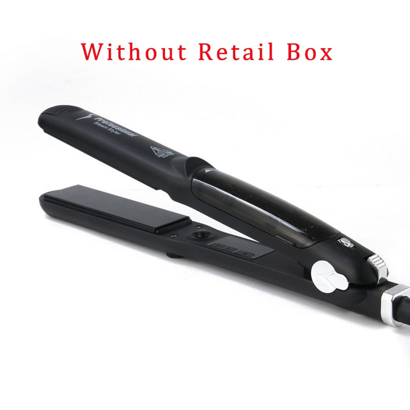 Professional Steam Hair Straightener Ceramic Vapor Hair Flat Iron Seam Hair Straightening Iron Curler Steamer Hair Styling Tool